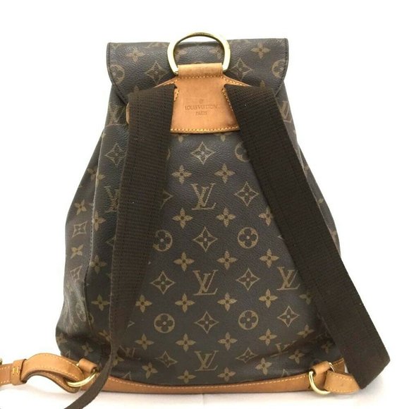 Auth Louis Vuitton Monogram Montsouris GM Backpack - Picture 3 of 12